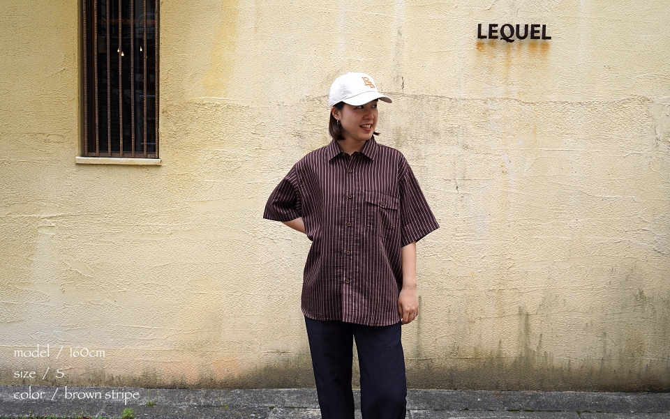 BRU NA BOINNE ブルーナボイン グランパストライプシャツ 商品詳細