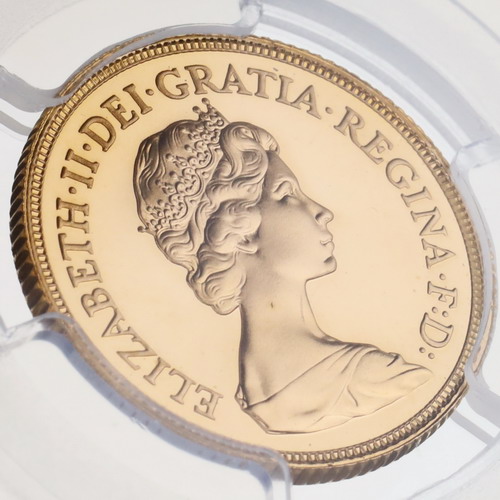 イギリス 1984年 ソブリンプルーフ金貨 エリザベス2世 ヤング