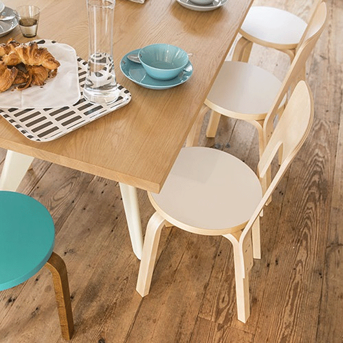 artek アルテック スタンダード 66 Chair ブラックリノリウム アアルト