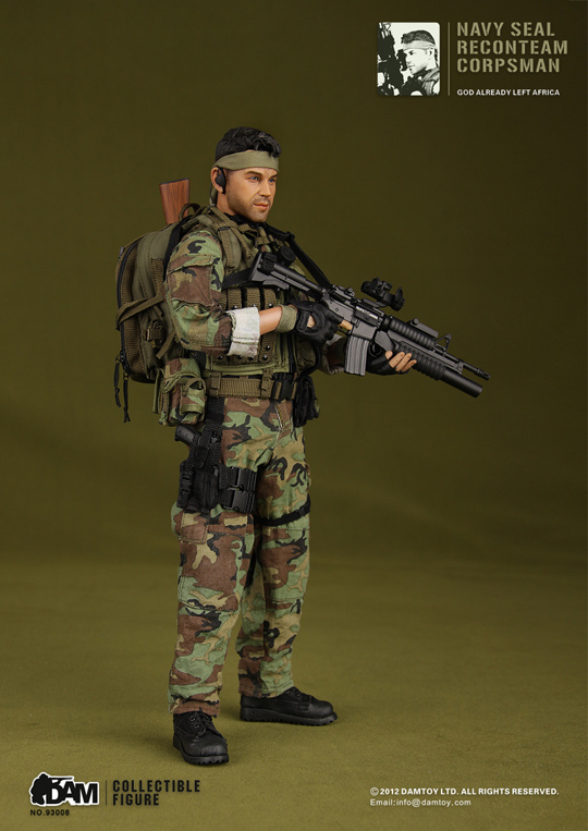 NAVY SEAL RECONTEAM CORPSMAN Dam Toys - Machinegun