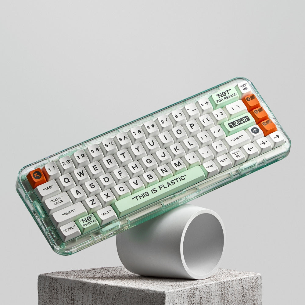 MelGeek Mojo68 Plastic See-through Mechanical Keyboard – MelGeek