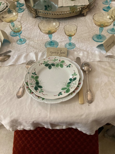 アンティークプレート デザート皿 イチゴ FRAISE フランス クレイユ