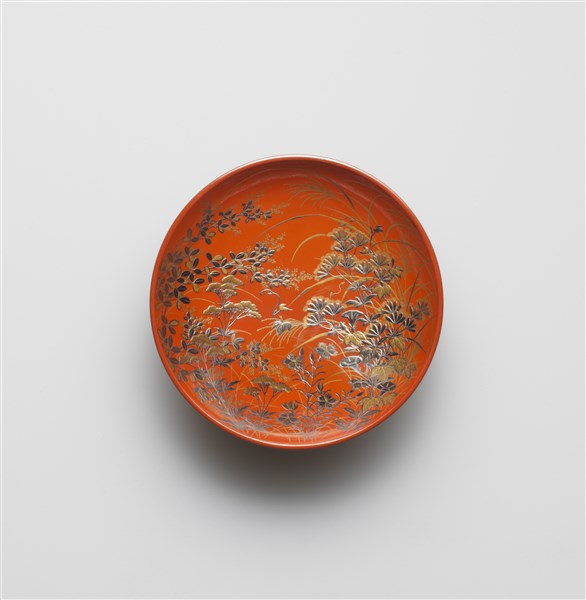 秋七草蒔絵盃 上野一峯斎作 - MIHO MUSEUM