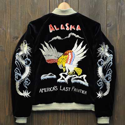テーラー東洋スカジャン「EAGLE OF ALASKA×SPARREVOHN ALASKA