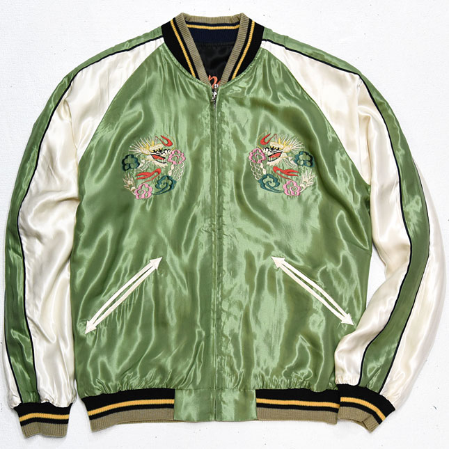 東洋スカジャン【EAGLE×RED DRAGON】リバーシブルサテンスカ NO-870