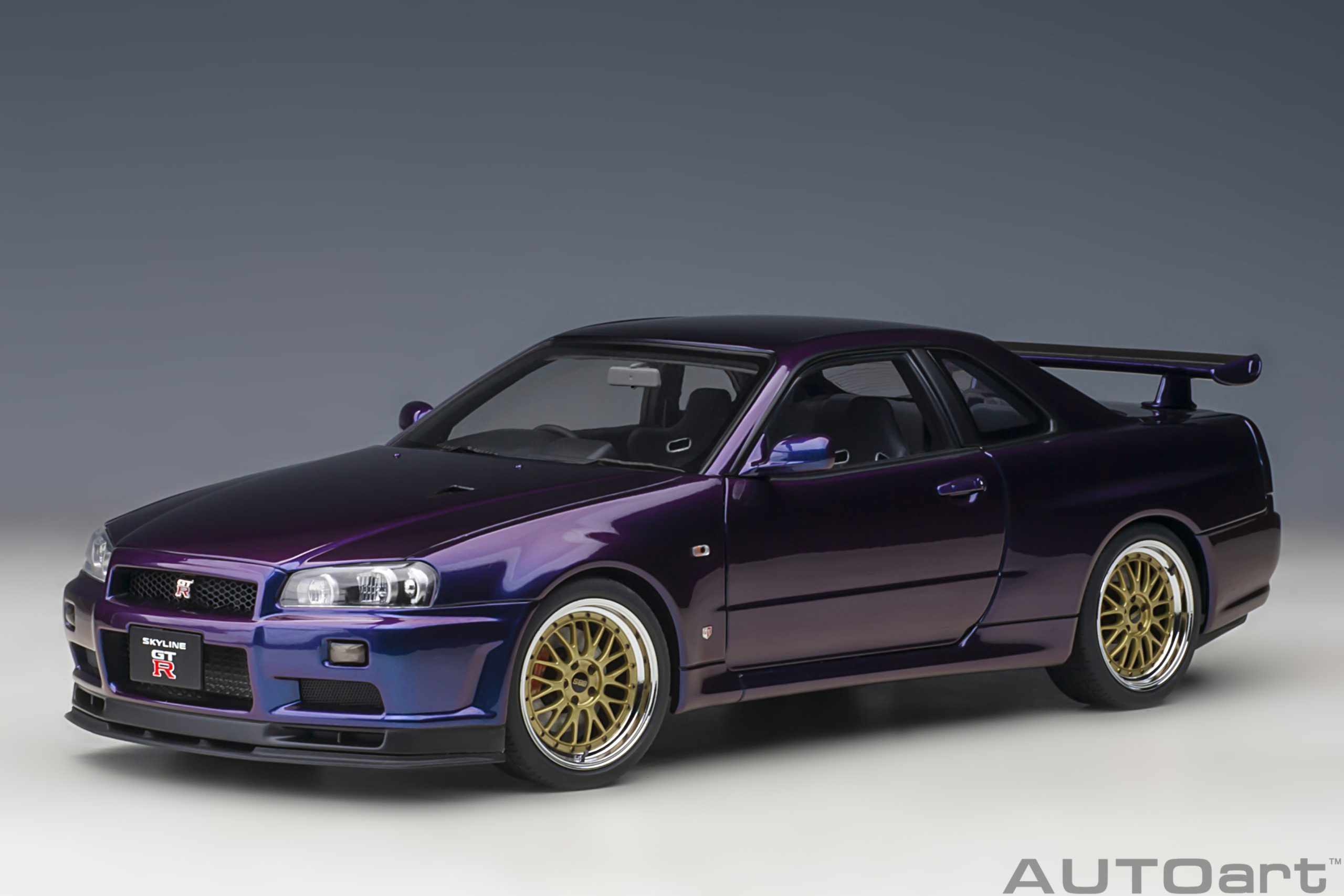 Nissan Skyline GT-R (R34) V-Spec II Midnight Purple III - 1:18