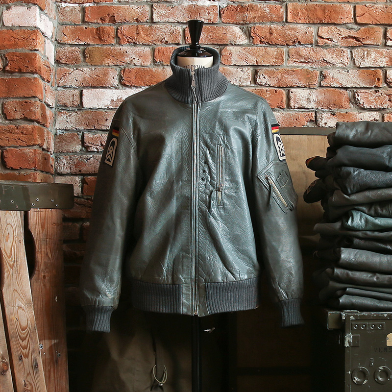 実物 USED ドイツ軍 BLW（ドイツ連邦空軍）レザー フライトジャケット