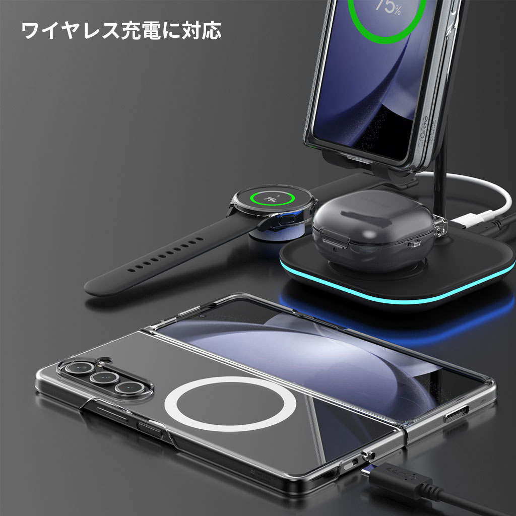 araree（アラリー） araree Galaxy Z Fold5 クリア ケース Nukin M