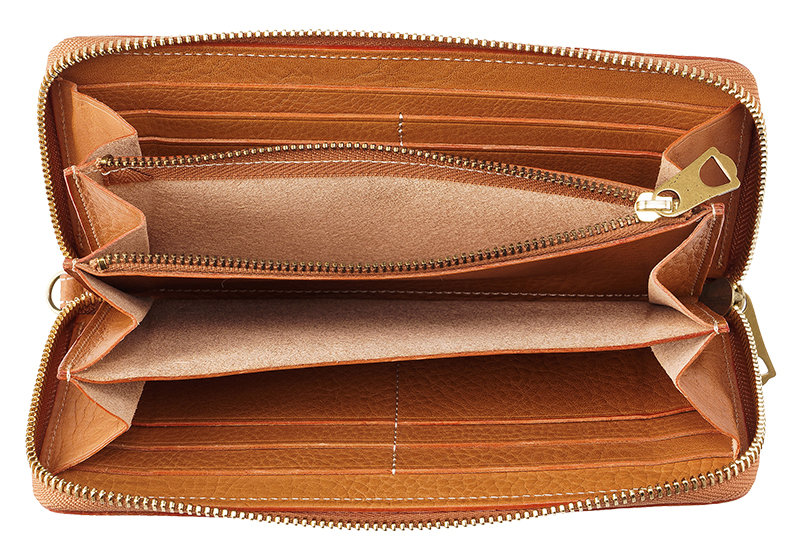 エスクール】長財布(ラウンドファスナー束入)□プラトー