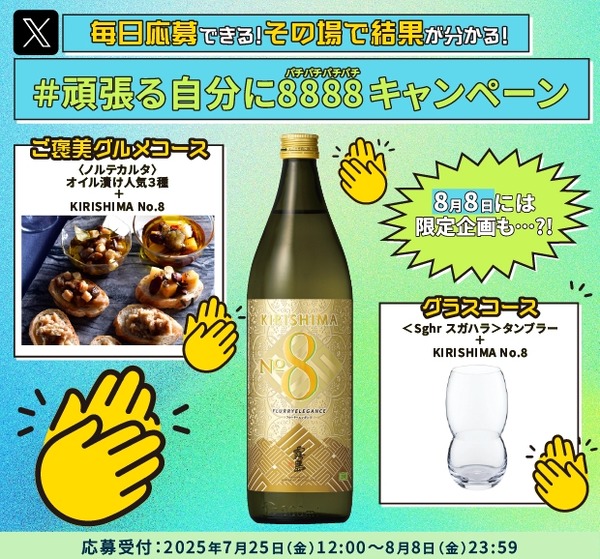 霧島酒造「#頑張る自分に8888キャンペーン」がSNSでも話題に