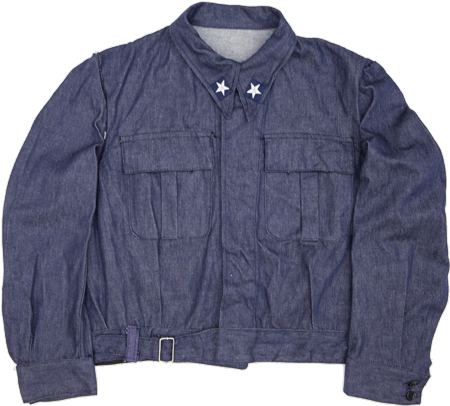 イタリア軍実物 イタリア海軍デニムジャケット ミリタリーショップ 革