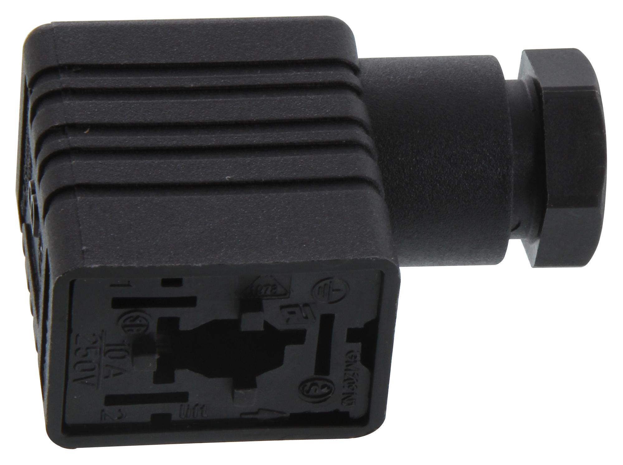 GM 209 NJ BLACK HIRSCHMANN, Rectangular Power Connector, 2