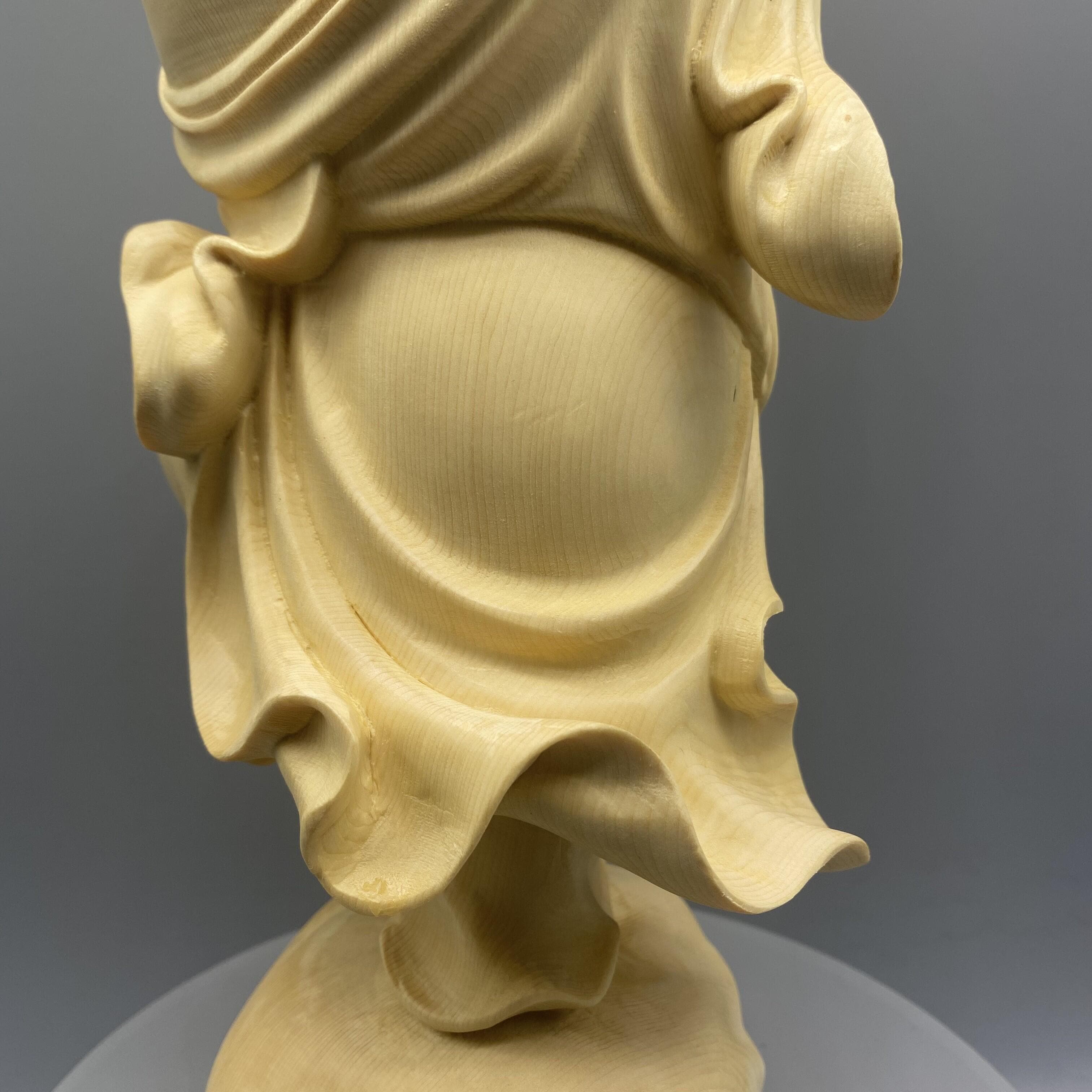 仏像 木彫り 布袋様 七福神 寿桃布袋尊 – 念珊閣仏像