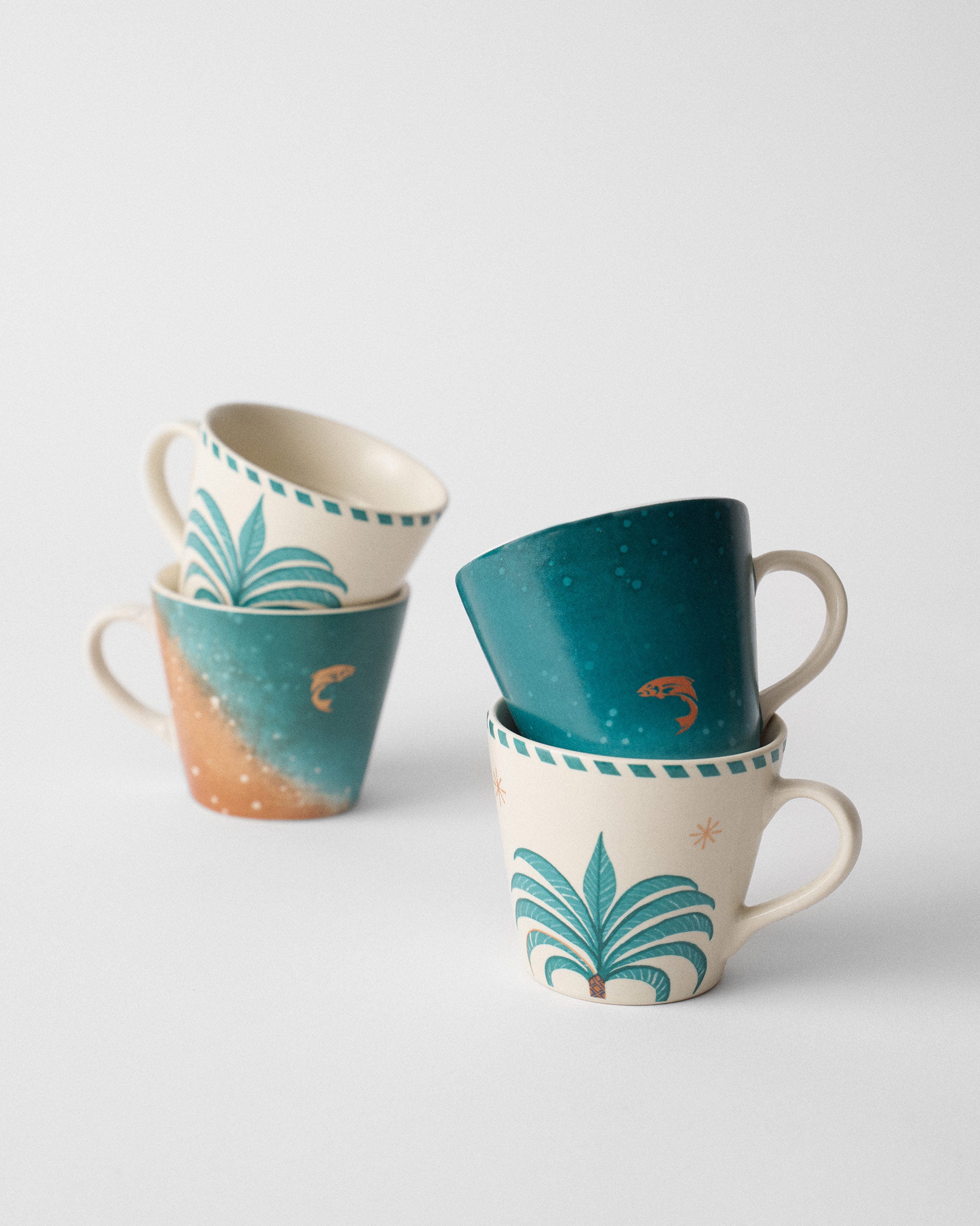 Aluna Espresso Mug - Set of 4 - TSSxNB – Nicobar