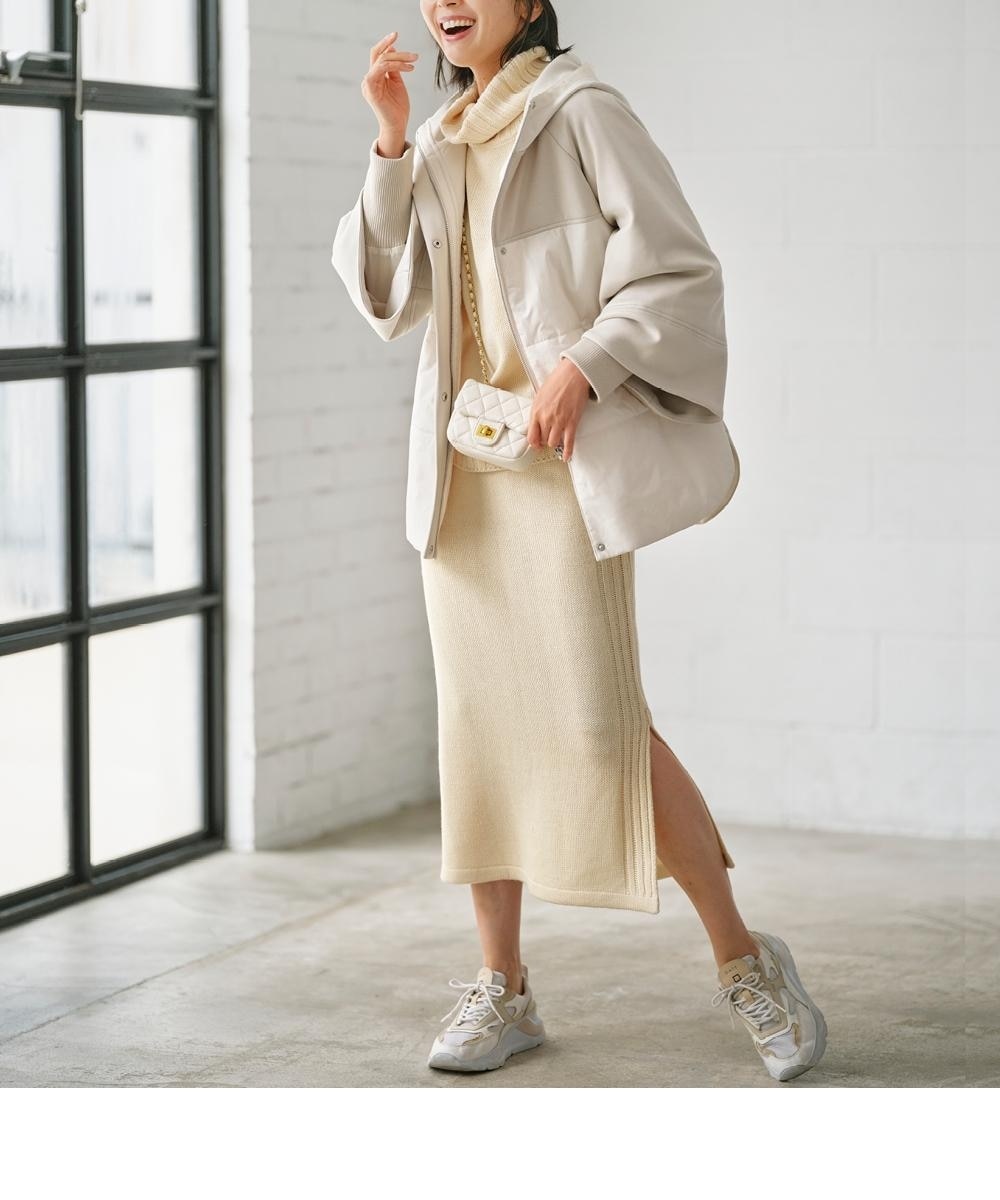 サイドスリットニットタイトスカート＜大きいサイズ有＞【OtonaSMILE