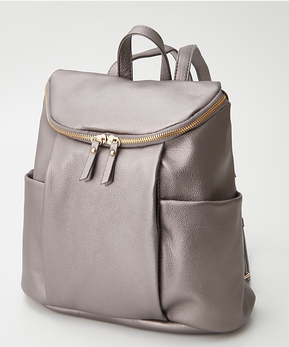 多ポケットやわらか合皮アーチファスナーリュックサック 通販【ニッセン】