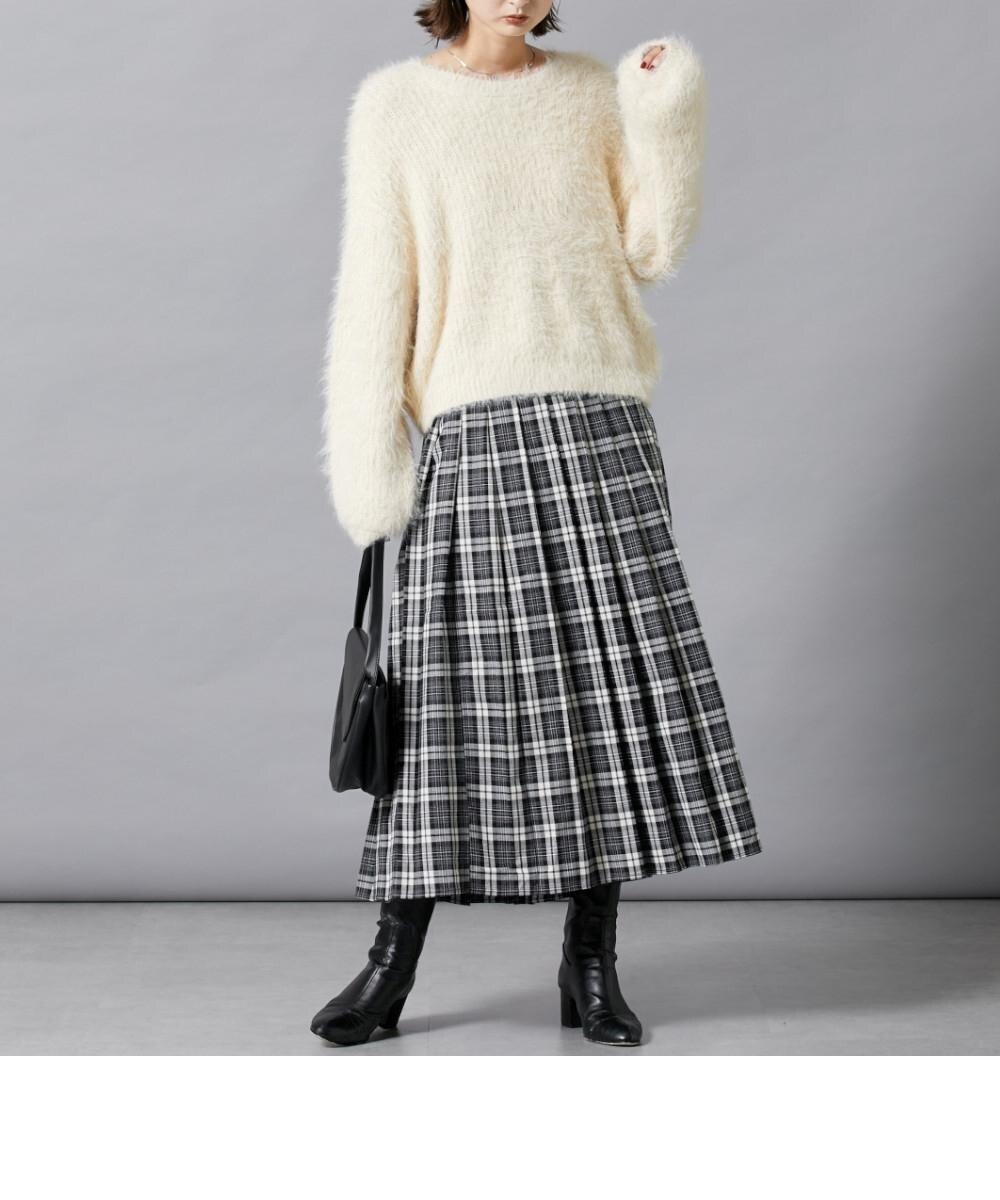 プリーツチェックスカート 通販【ニッセン】