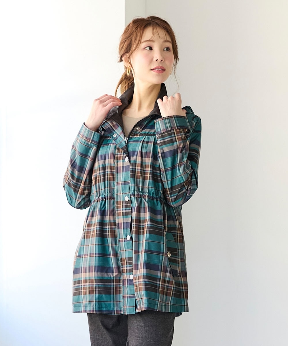 カラフルチェック柄パーカーブルゾン 通販【ニッセン】