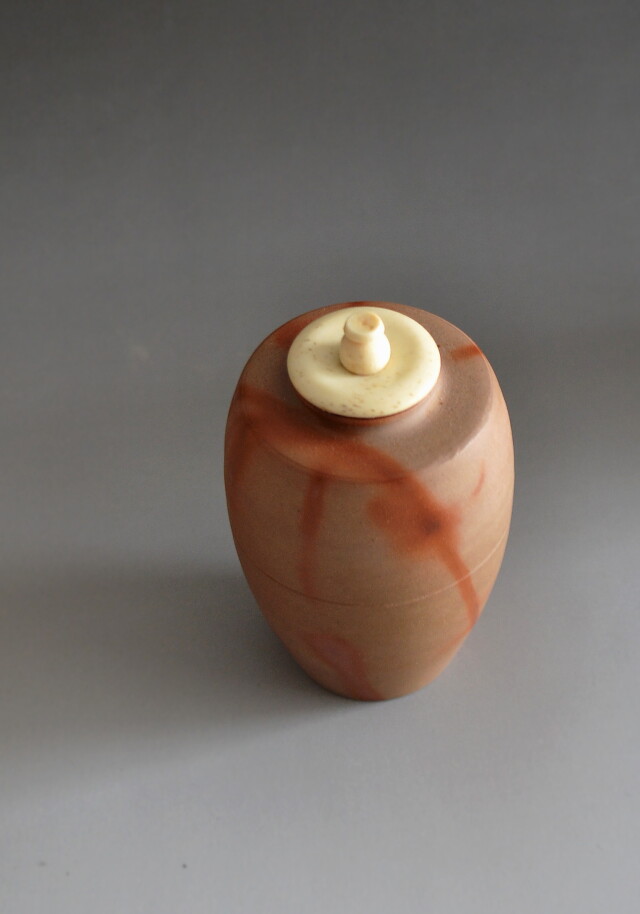 Antique Sam's Collection備前茶入 木村陶峰作 肩衝茶入