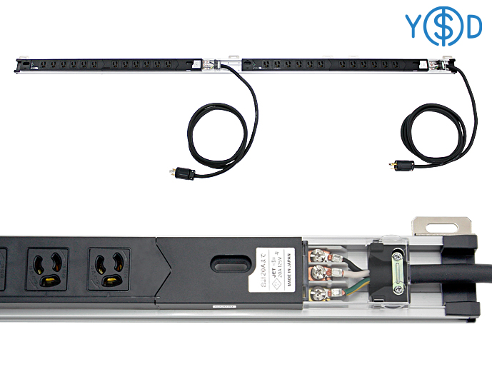 コンセントバー取付金具付（100V 20A 2系統） DZ シリーズ DZ