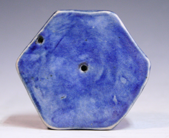 古美術青華堂｜H810 李朝・瑠璃釉六角水滴（韓国李朝時代）