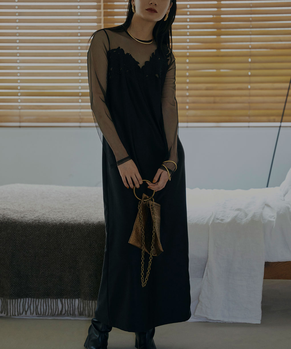 Sサイズ】UND RENEE CUTWORK DRESS Ameri VINTAGE（アメリヴィンテージ