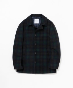 SHIPS別注】INVERTERE: ウールヘリンボーン ロング ダッフルコート