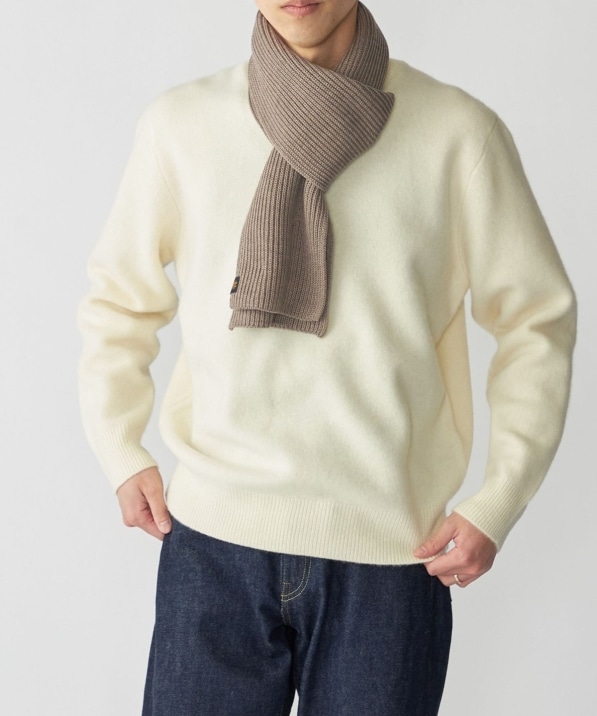 SHIPS:〈手洗い可能〉7ゲージ ウール カシミヤ ボイル モックネック