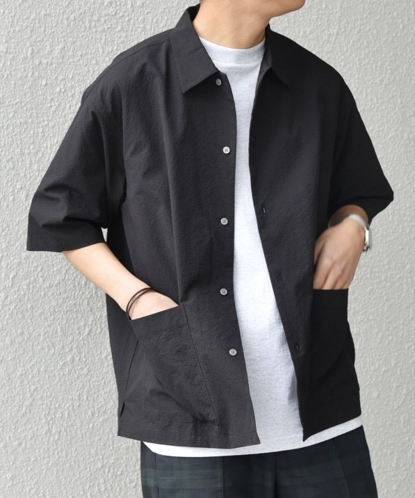 SHIPS any:〈撥水/軽量/ストレッチ〉SOLOTEX(R) シアサッカー キャンプ