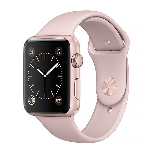 Shop Aztecs - Apple Watch Series 2 Rose Gold Aluminum Case w/ Pink