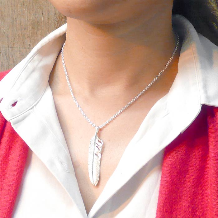 AQUA SILVER(アクアシルバー) フェザー シルバー ペンダントトップ