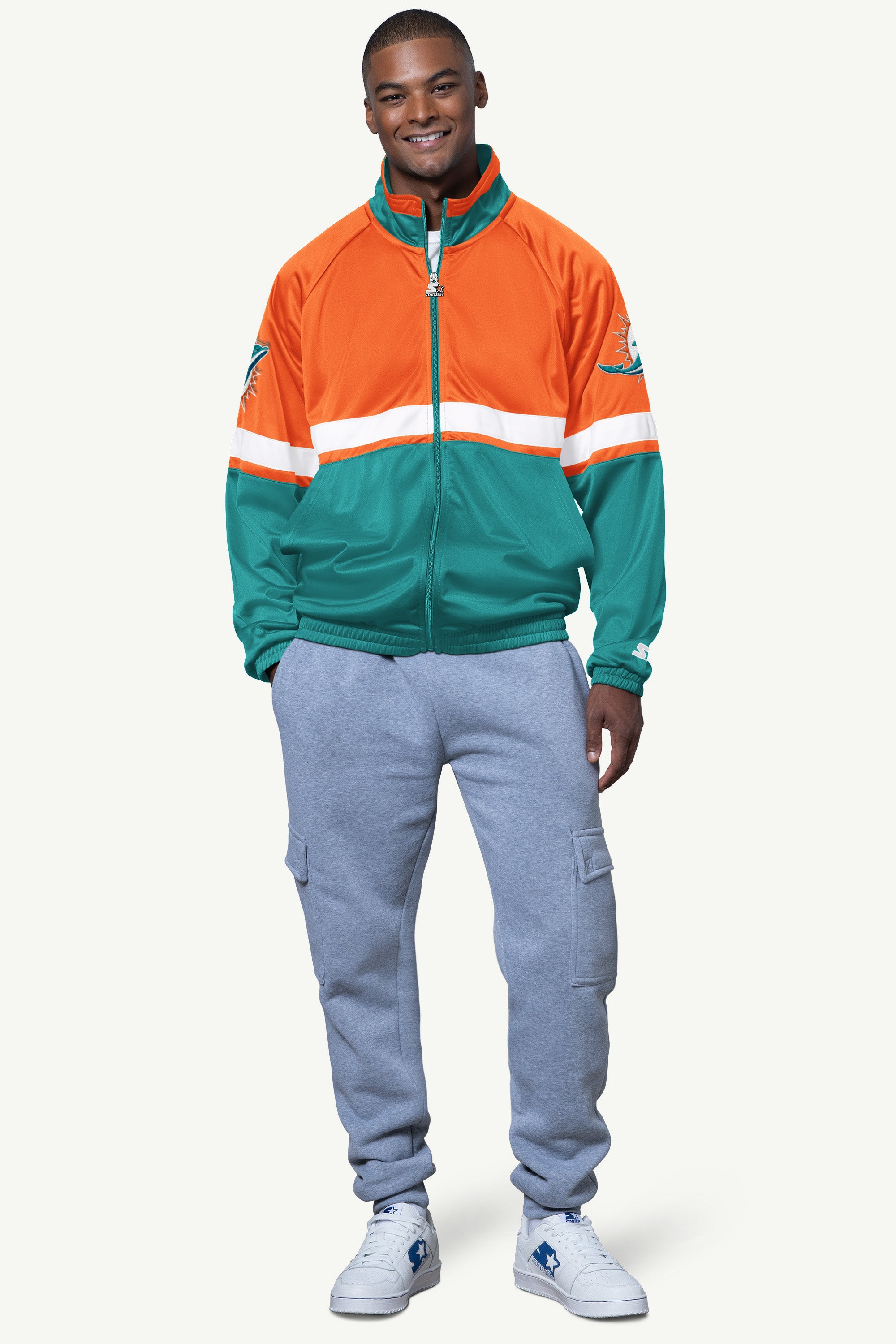 Mens Miami Dolphins Veteran Track Jacket | NFL | Starter