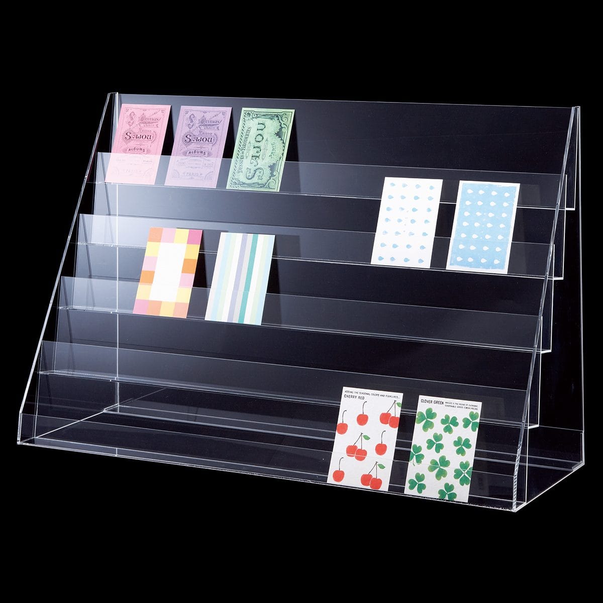 透明アクリル多段陳列ケース 3段