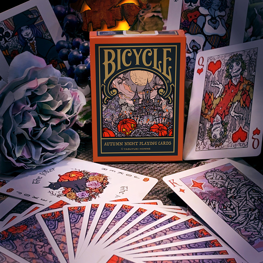 Bicycle Autumn Night Playing Cards by Yasuyuki Honne : マジック