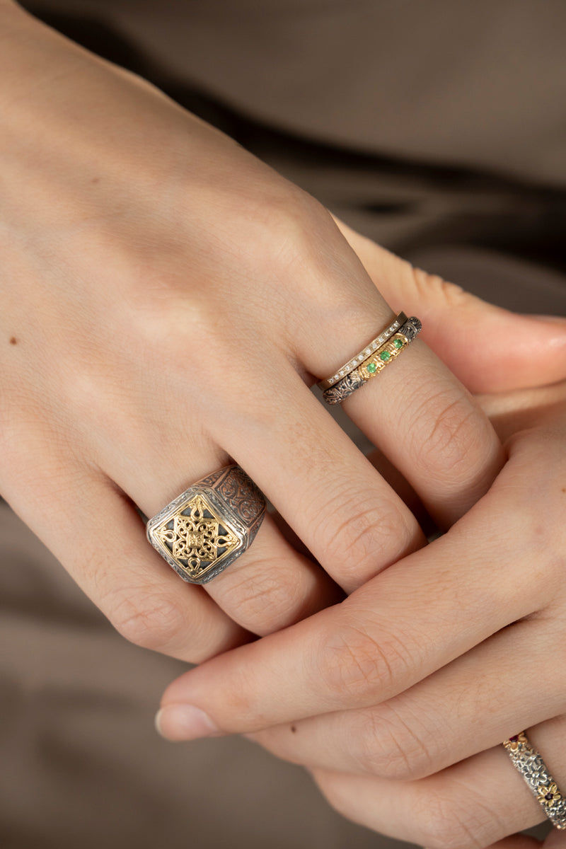 Gerochristo Monastiraki Ring 20346 ジェロクリスト シグネットリング