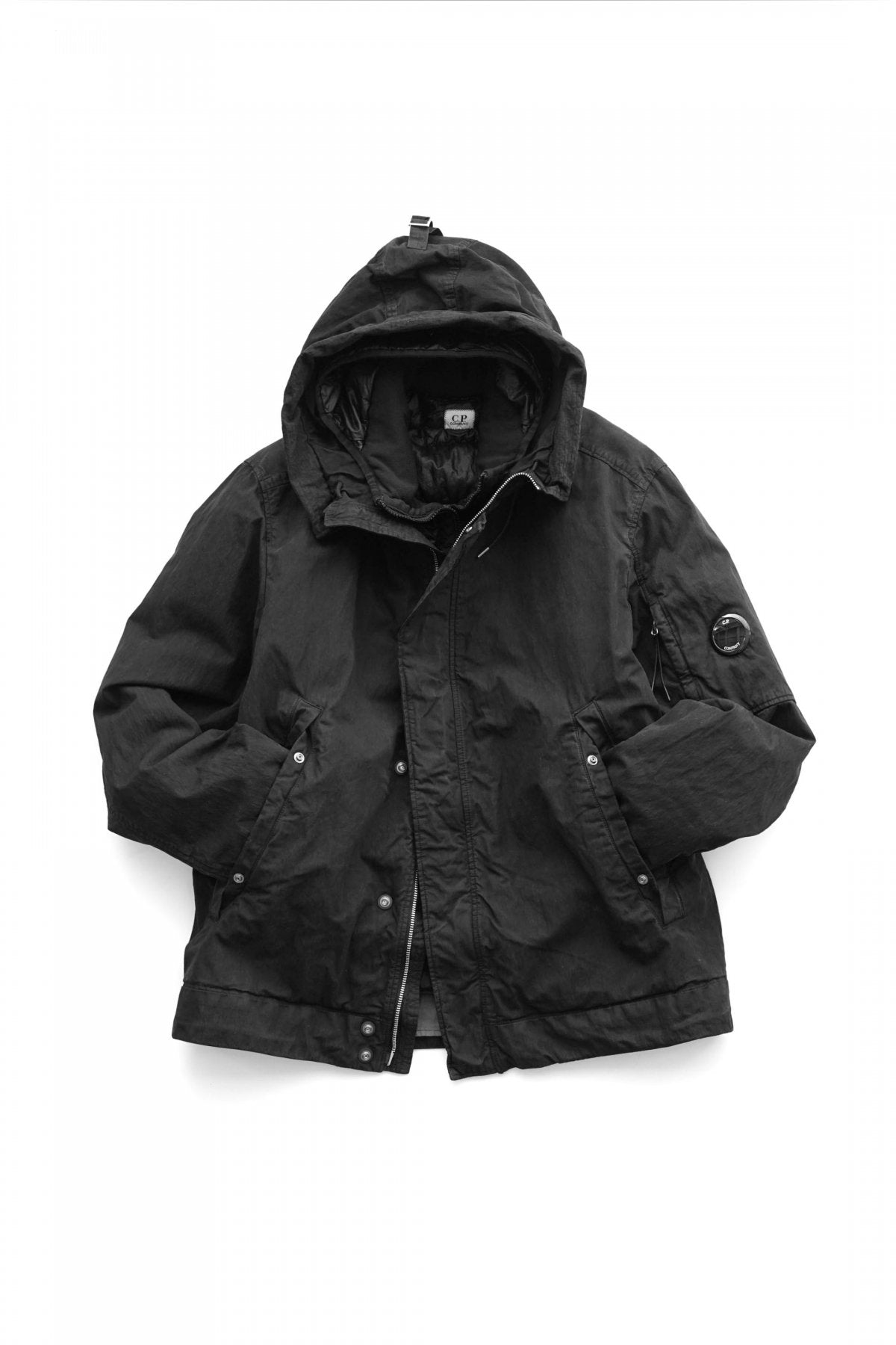 C.P.COMPANY - 50 FILI PLATED JACKET - BLACK – PHAETON