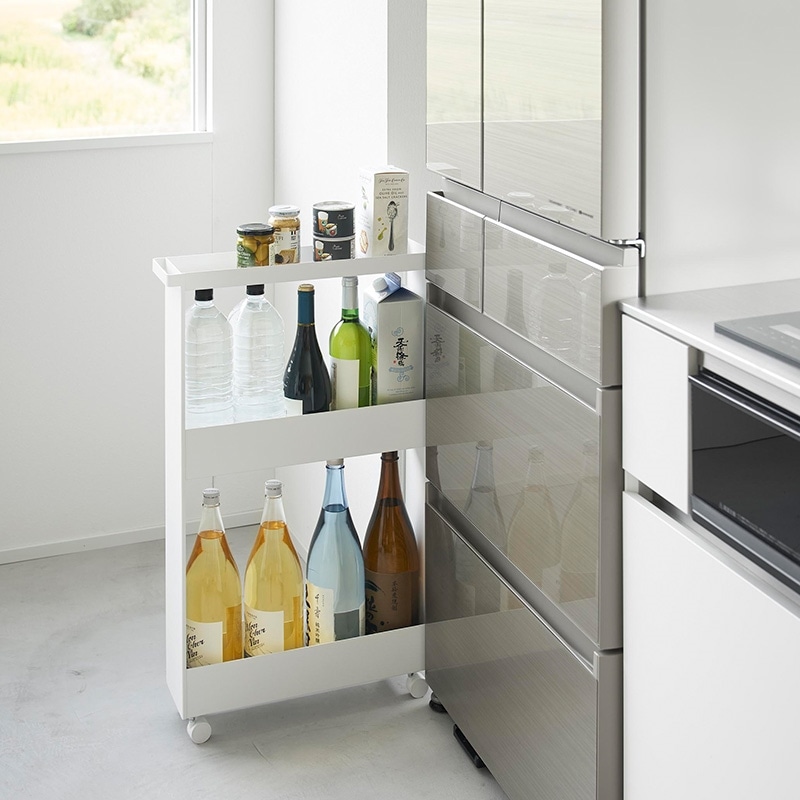 山崎実業 tower タワー キャスター付きスリムワゴン 3段※ラッピング