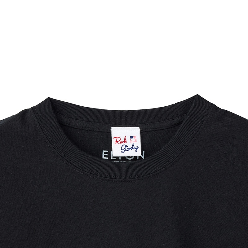 Elton John / エルトン・ジョン Tシャツ ブラック (ワイド)(ブラック