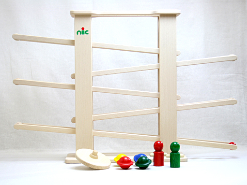 木のおもちゃ カルテット / ゴロン・ゴロンと動きが楽しい NIC ニック
