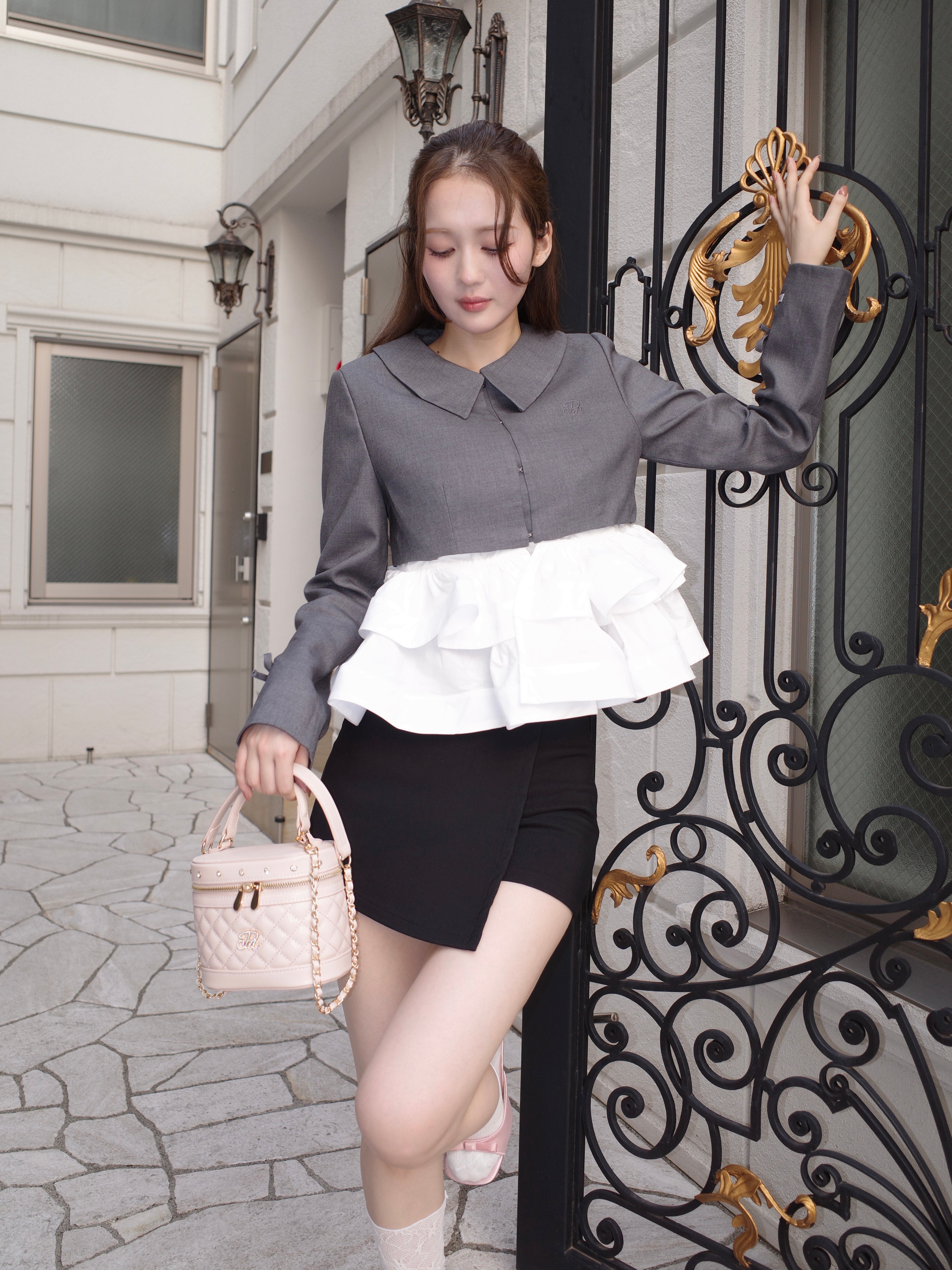 peplum frill jacket – ROUGE by POMME d'amour