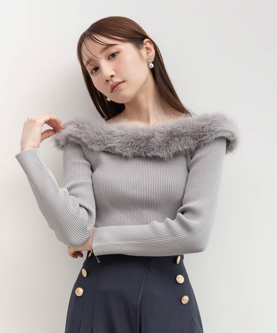 SALE】オフショルファーニットトップスRANDA公式サイト