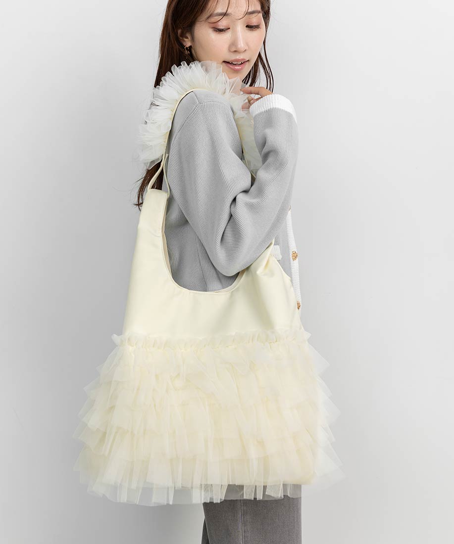 SALE】【A4対応】ティアードチュールフリル2WAYバッグRANDA公式サイト
