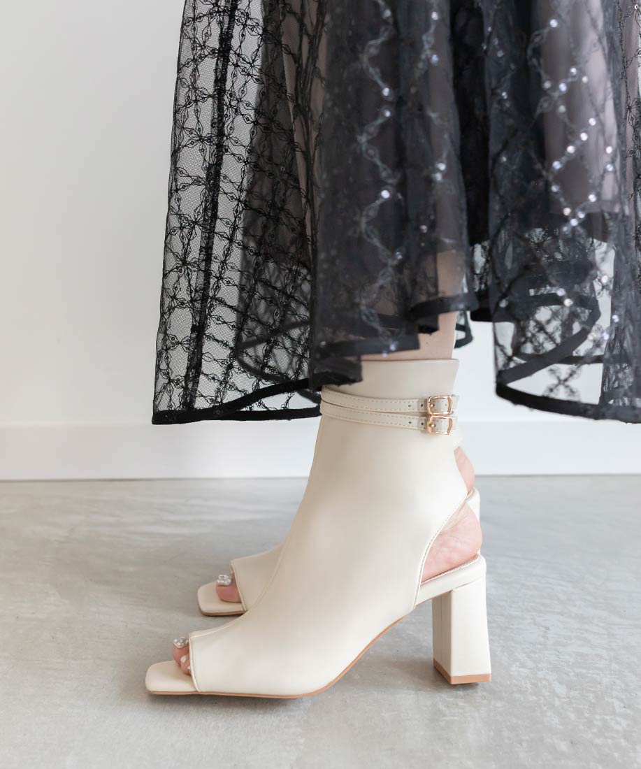 SALE】2WAY オープントゥストレッチショートブーツRANDA公式サイト