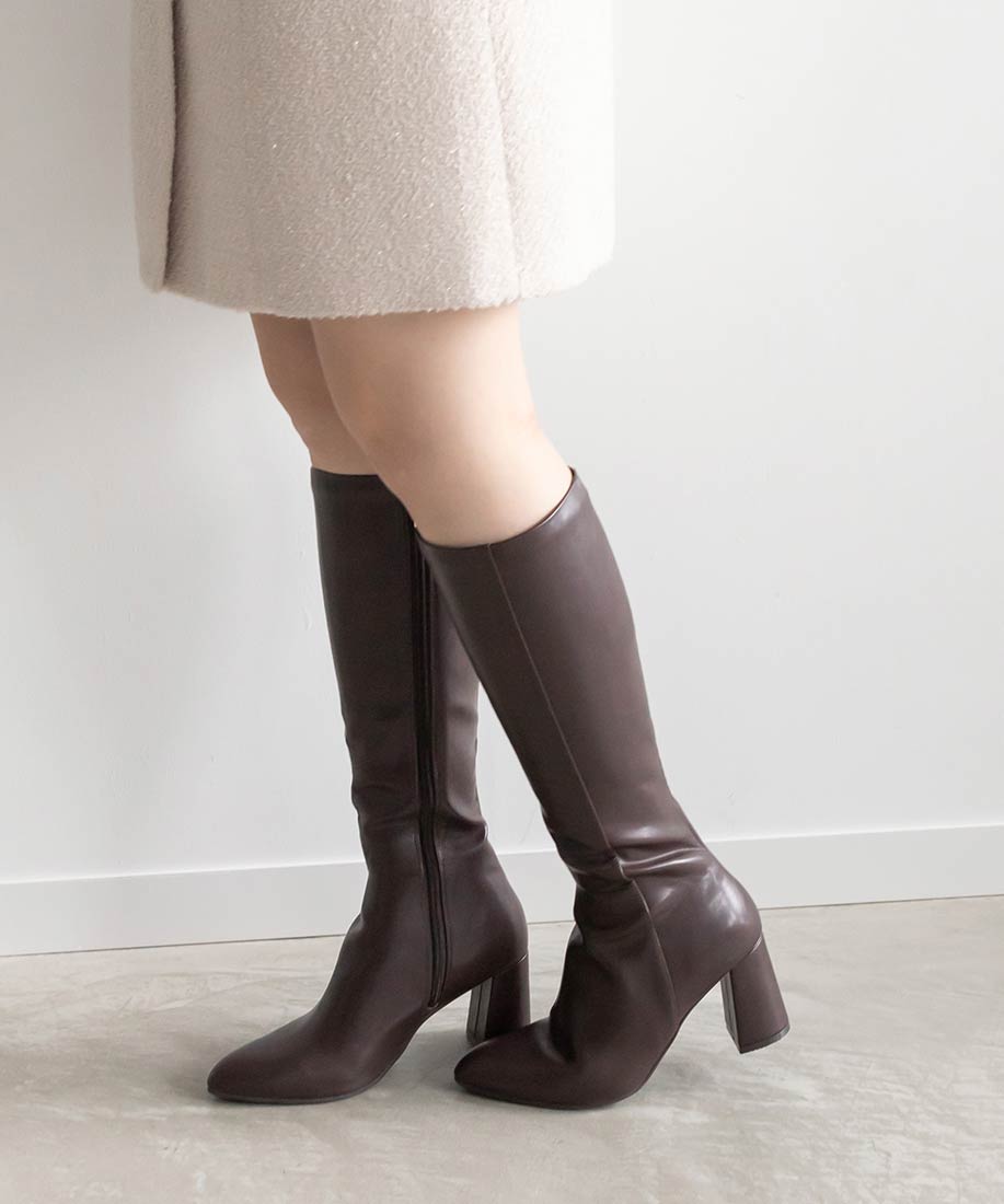 SALE】晴雨兼用 チャンキーヒールロングブーツRANDA公式サイト