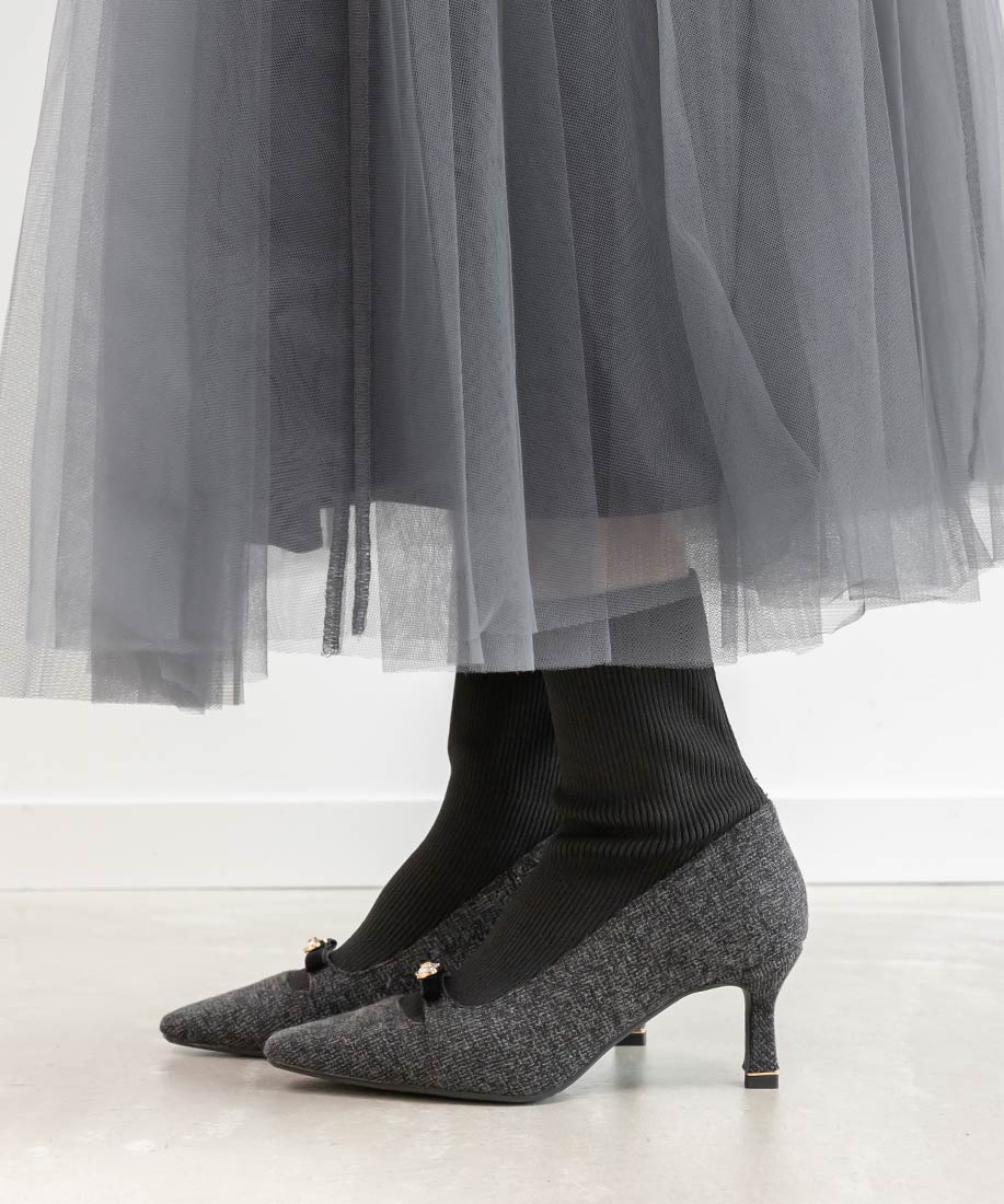 SALE】パールリボンニットドッキングブーツRANDA公式サイト