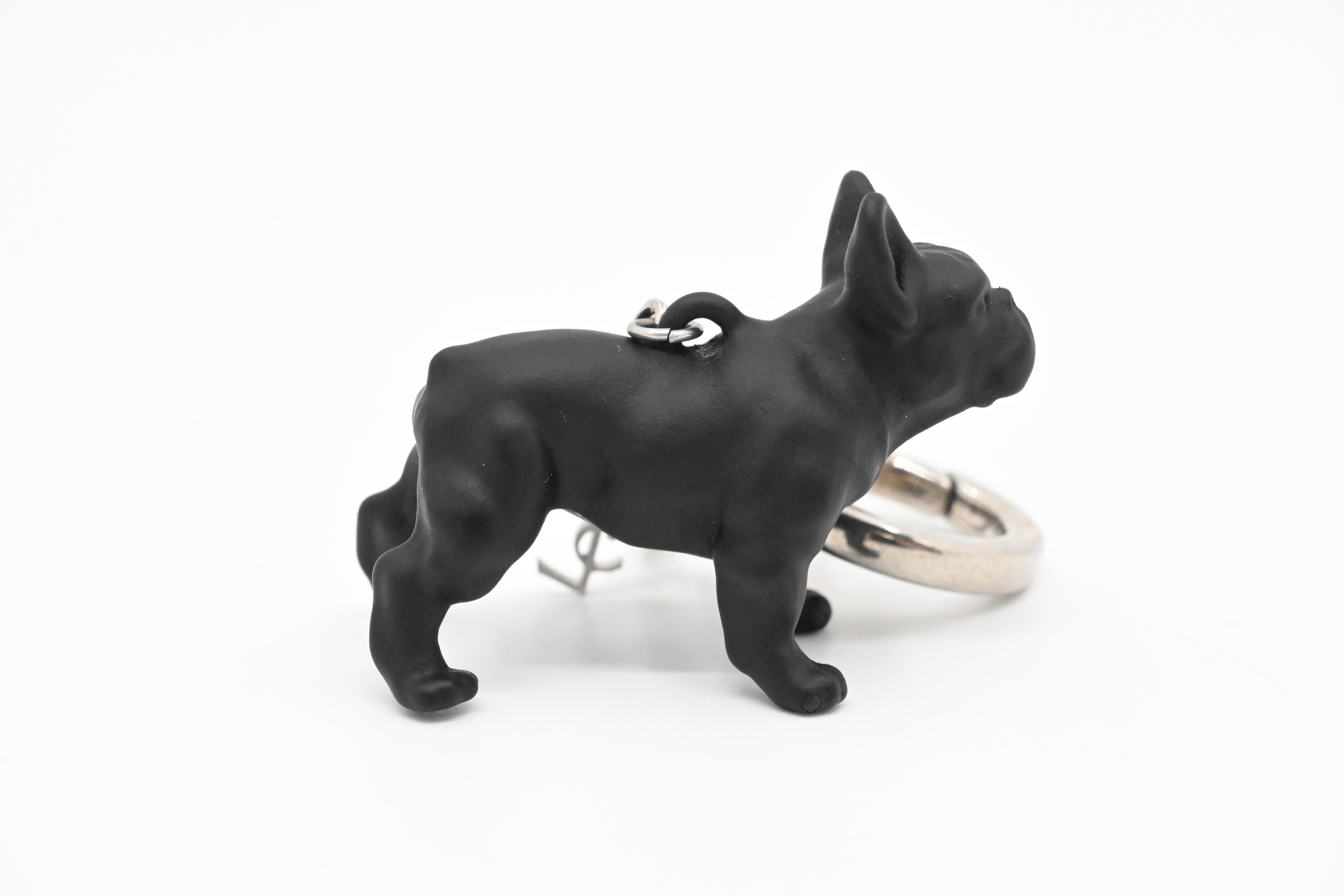 YSL Saint Laurent French Bulldog Key Charm – Weekly Lux Drop