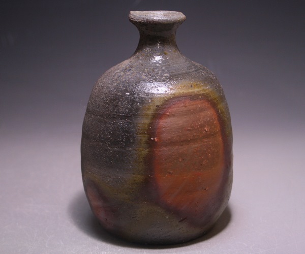 横山直樹 作 「備前自然練込徳利」 ～備前焼専門卸小売店 川口陶楽苑～