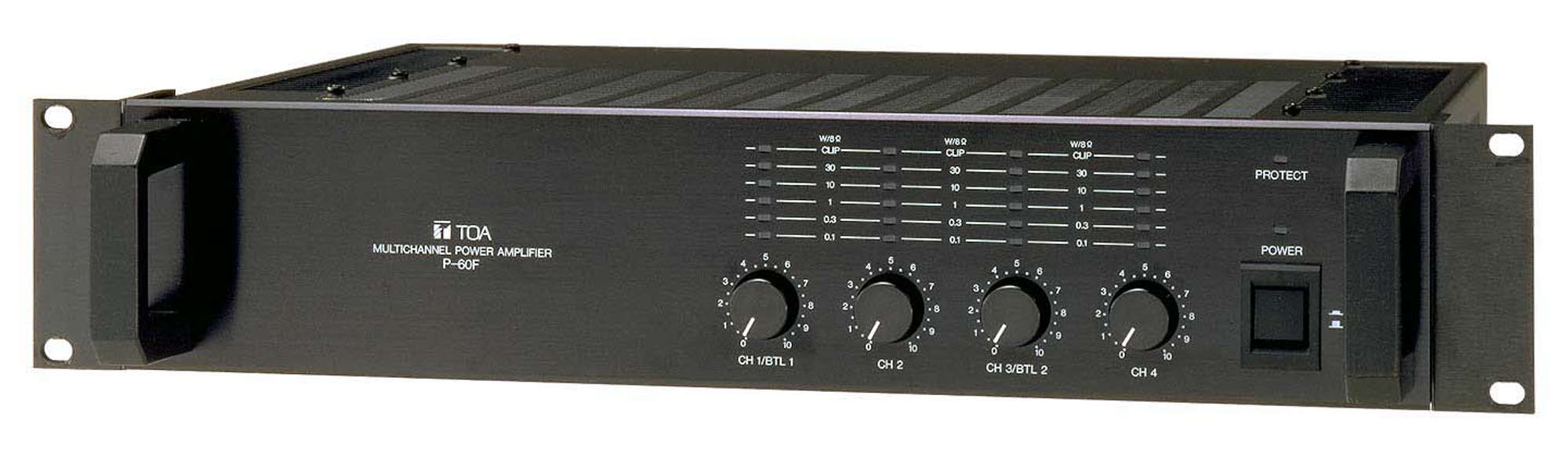 パワ－アンプ 80W×4ch (P-60F) | TOA株式会社