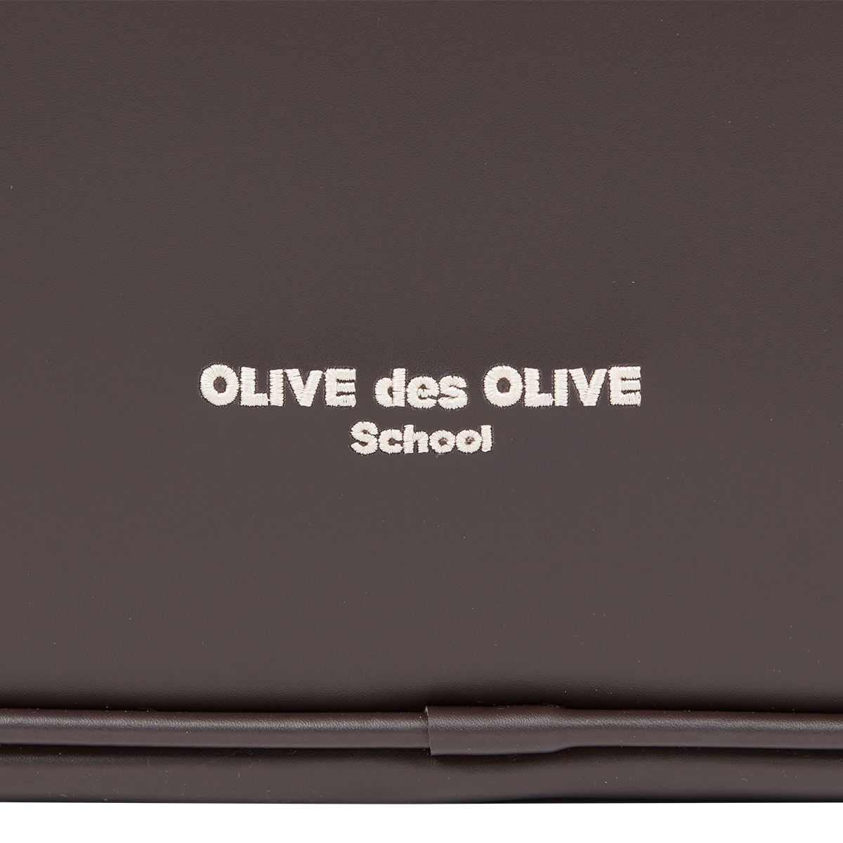 ロゴ刺繍 モバイルポケット付きスクールバッグ｜OLIVEdesOLIVESchool