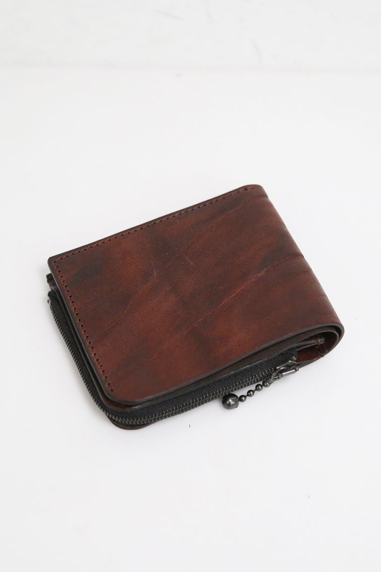 ISAMU KATAYAMA BACKLASH - イタリアンダブルショルダー二つ折り財布